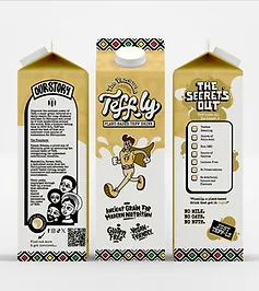 Teff-ly vanilla drink carton